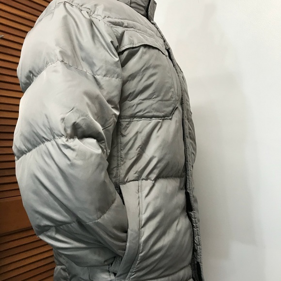 Old Navy Brand Boys Puffy Grey Jacket EUC - Picture 3 of 8